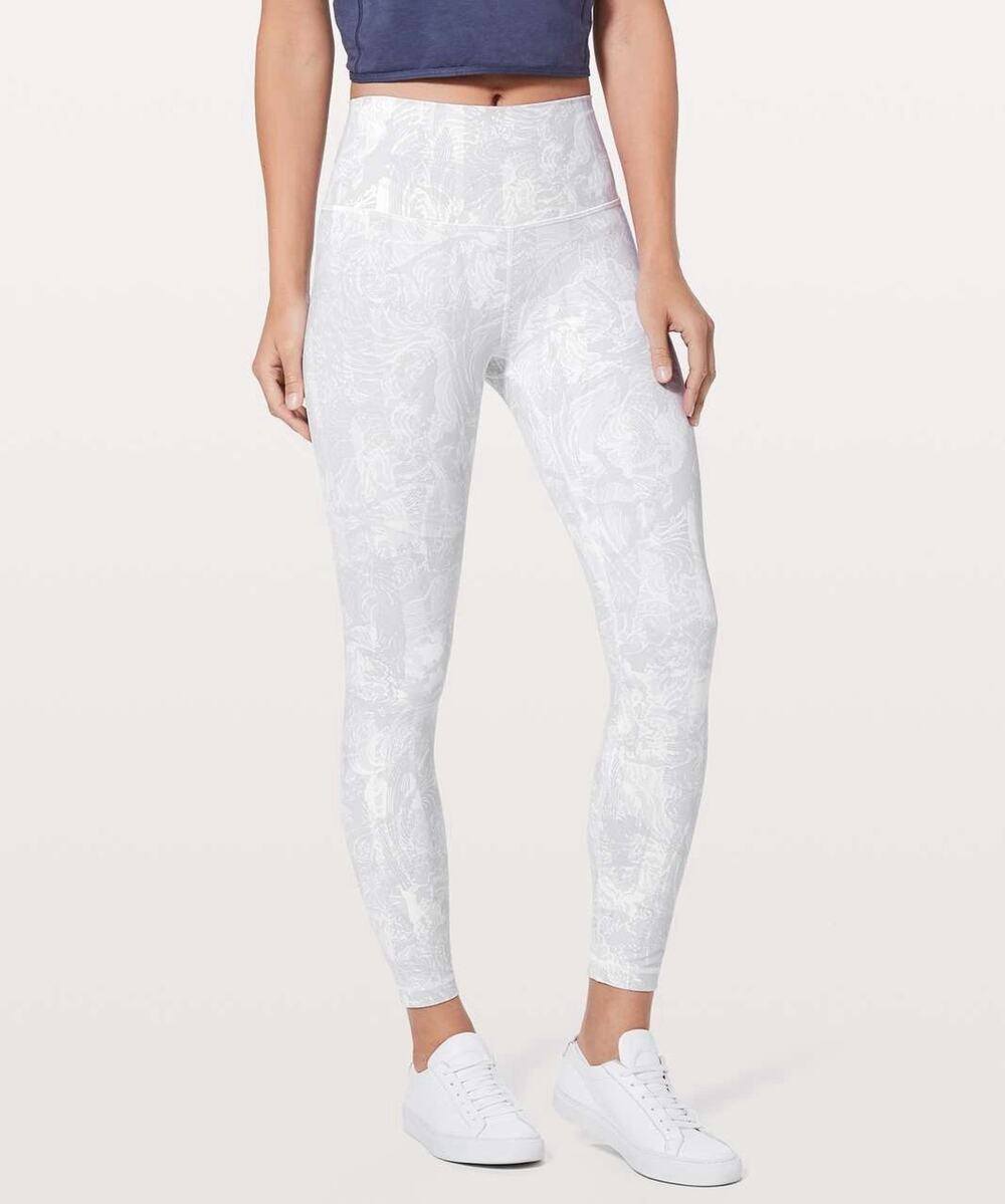 Lululemon Wunder Under HR Tight 25” Eternal Wave White Size 10 Women